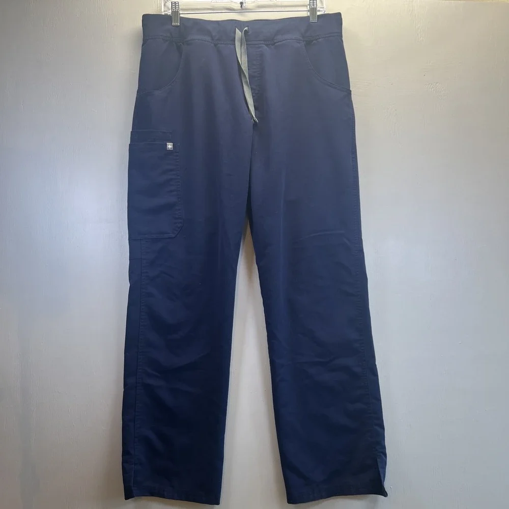 Figs‎ Unisex Kade Cargo Scrub Pants Large Royal Blue Nurse Medical T21004